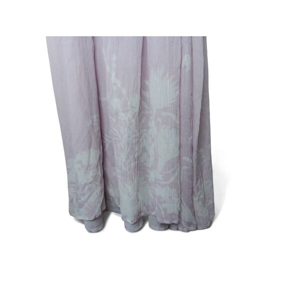 AllSaints Paola Futurae Pink Floral Maxi Dress Women’s Size 0 Lined Flowy Boho - Picture 8 of 12